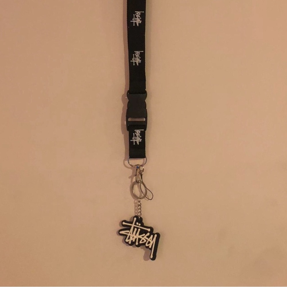 Stüssy LOGO KEYCHAIN LANYARD + Stüssy KEYCHAIN RING